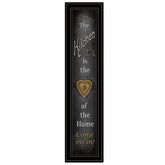 Chalkboard Kitchen 4 Black Framed Print Wall Art